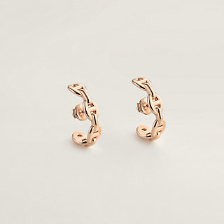 Hermes☆Chaine d'ancre Enchainee ear climber earringsパリ発 HERMES Sterling Silver Chaine D'Ancre Enchainee Climber